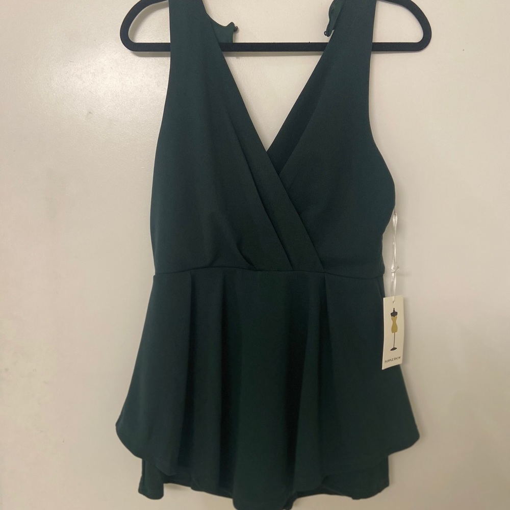 Emerald green romper squirt